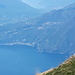 panorama con foschia, in fondo il lago di Lugano