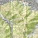 Karte mit der Route, nördlicher Teil (Kartengrundlage: opentopomap.org).