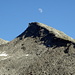 Ein Bild von ein paar Tagen zuvor: Mond über dem Galmenhorn