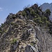 La cima centrale, quota 1304,9 CTR, vista da Ovest, che salirò per ultima...