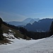 Dunstiger Blick zum Alpsteinmassiv.