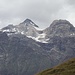 Zoomaufname zweier 4 Tage zuvor bestiegener Berge