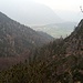 Trübes Wetter beim Abstieg nach Bayerisch Gmain