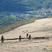 bikers  in discesa dal Monte Lema