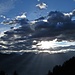 Wolkenstimmung über Liechtenstein am Morgen.