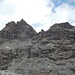 Nach Abstieg von der Roccia di Verra; rechts der zuerst bestiegene namenlose Gipfel, der 40-50m niedriger als der Mittelgipfel ist.