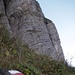 Der mächtige Felsriegel auf der Nordwestseite des Säntis
