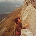 Mein Kletterpartner Manfred an der Rosskirche im 1974 (Aufnahme Kreuzberge, 1977)  