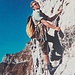 Unser Bergführer Res Scherrer vom Walenstadtberg in den Südwänden der Churfirsten. Er verunglückte tragischerweise 1975 am Piz Kesch durch einen Mitreissunfall (Foto Ernst Scherrer)