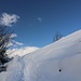 bereits unten viel Schnee