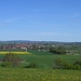 Blick vom Wennenberg nach Norden auf Fessenheim, am Horizont der Hesselberg