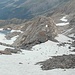 Ich steige wieder zur Biwakhütte ab.