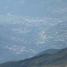 Zoomaufnahme zum inzwischen mehr als 3000m tiefer liegenden Aosta