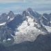 Berge der Montblanc-Gruppe im Zoom