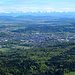 beim Pkt. 1205 vom Ostgrat befindet sich ein wunderbarer Aussichtpunkt<br />(zu sehen ist die Stadt Solothurn)