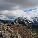 Neuenalpspitz mit wilden, dunklen Wolken umgeben
