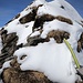 Aufschwung bei den Felsen 2596m.