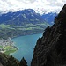 Toller Blick zu unserem Ausganspunkt runter