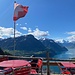 ... wird eingekehrt und die herrliche Aussicht rundeten wir mit Kafffee und Kuchen ab<br />(Foto von Susanne)