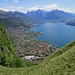 salendo verso il Monte Crocetta : panorama sull'Alto Lago di Como