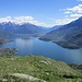 salendo verso il Sasso di Musso : panorama sull'Alto Lago di Como