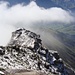 Etwas unterhalb vom Aufstiegscouloir, Blick zurück