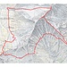 Karte vom Wanderteil meiner Tour (skizzenhaft)