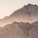 Bergstation Corvatsch und der unverkennbare Biancograt am Piz Bernina