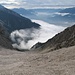 Rückblick aus der Stöttlreise: links oben die Hohe Munde, im Hintergrund die Zillertaler Berge über dem Inntal (hier ohne Zoom).