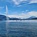 Zur selben Zeit wie wir in Zug angekommen. Das Schiff nach Buonas.