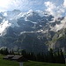 Jungfrau et Silberhorn vus des chalets de Mettla