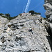 Kletterer in den Ebenalp-Felswänden