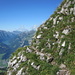 Alpinweg an 2 Stellen zusetzlich mit Ketten gesichert.