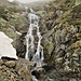 La cascata del torrente Oropa poco al di sotto del Lago Mucrone.o lago.