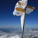 Signpost on the peak south of Federispitz