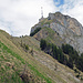Hoher Kasten beim Abstieg hinunter zur Alp Rohr