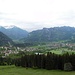 Oberammergau vom Aufstiegsweg
