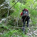 si cerca di superare sulla dx un salto di roccia, o cascata