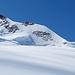Blick zur Dufourspitze mit Anstiegsgrat