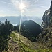 am Grat zur Rigi Hochflue unterwegs