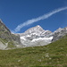 Das Ober Gabelhorn, gesehen beim Aufstieg zum Arbenbiwak