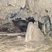 Der einzige etwas größere Tropfstein in der Höhle