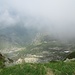 Con il diradarsi delle nuvole, dalla cresta Zeda – Marona, ogni tanto abbiamo tentato di scorgere la radura dove sorge l’Alpe Pian di Boit nella Valle dei Rio Pianezzoli, ma senza successo. 
