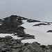 Piz Muttala Nordostflanke. Hier bin ich erst über einem grossen Schneefeld und nachher über Geröll und Fels aufgestiegen.