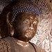 Kopf einer Buddha-Statue in Höhle 6.