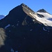 Aussicht von der Weisshornhütte (2932m) zum Mettelhorn (3406,0m) und Platthorn (3345m).