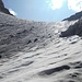 Am rechten Gletscherrand geht es hinauf zum Col du Mont Gelé