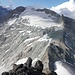 Blick von der Becca Faudery zum 3 Tage zuvor bestiegenen Mont Gelé