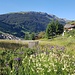 Schöner Blick von der Therme zum Dorf Vals