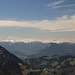 Inntal mit verschneiten Kitzbüheler Alpen